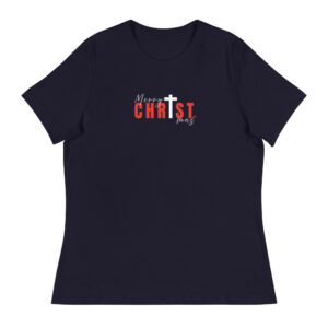 Women's Relaxed T-Shirt - Merry CHRISTmas